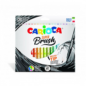 CARIOCA štětcová pera Super Brush 20 ks