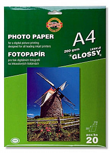 Koh-i-noor fotopapír A4 lesklý 200g 20 ks