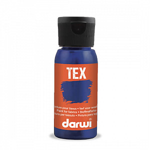 DARWI TEX barva na textil - Tmavě modrá 50 ml