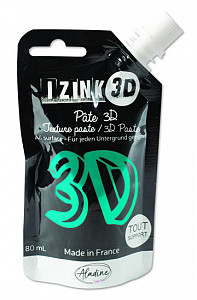 IZINK 3D reliéfní pasta 80 ml/turquiose, tyrkysová