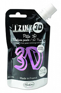 IZINK 3D reliéfní pasta 80 ml/ amethyst, perleťová fialová
