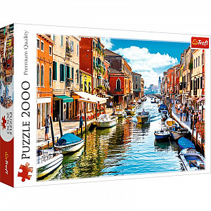 Puzzle Ostrov Murano, Benátky, 2000 dílků