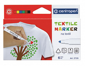 Centropen popisovač na textil (6 ks)