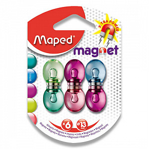 Maped - Magnety silné transparentní (6ks)