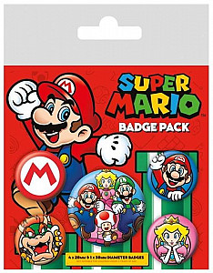 Set odznaků - Super Mario