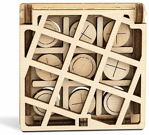 Puzzle 3D hra mini Piškvorky varianta 2