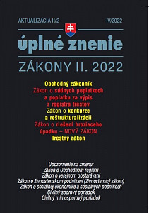 Aktualizácia II/2 2022 – Konkurz a reštrukturalizácia
