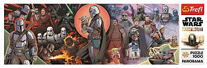 Panoramatické puzzle The Mandalorian: Dobrodružství 1000 dílků