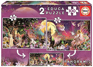 Puzzle Panorama Pohádkové víly