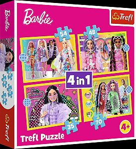 Puzzle Veselý svět Barbie 4v1