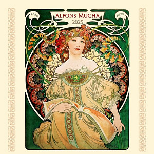 Alfons Mucha 2025 - nástěnný kalendář