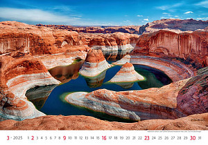 Kalendář nástěnný 2025 - National Parks