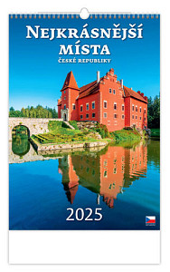 Kalendář nástěnný 2025 - Nejkrásnější místa ČR
