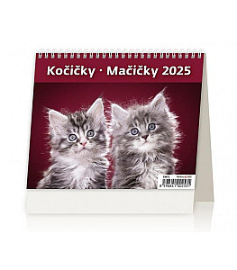 Kalendář stolní 2025 - MiniMax Kočičky / Mačičky