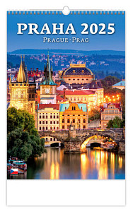 Kalendář nástěnný 2025 - Praha / Prague / Prag