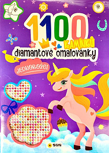 Diamantové omalovánky Jednorožci - 1100 kamínků