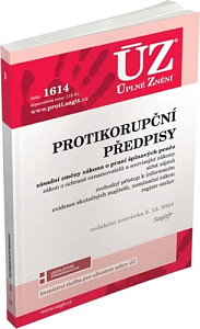 ÚZ 1614 Protikorupční předpisy