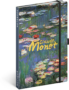 NOTIQUE Notes Claude Monet, linkovaný, 13 x 21 cm