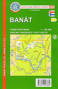 Banát 1:100 000 - Turistická mapa KČT