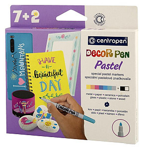 Centropen Decor pen 2738 pastel (8+1 ks)