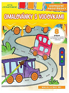 Concorde Omalovánky s vodovkami - Dopravní prostředky A4