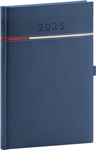 Diář 2025: Tomy - modročervený, týdenní, 15 × 21 cm