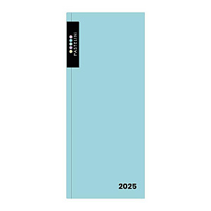 Diář PVC měsíční 2025 PASTELINI - modrá