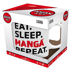 Eat, Sleep, Manga, Repeat keramický hrnek 320 ml