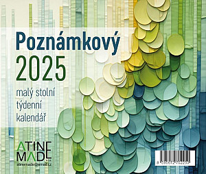 Kalendář 2025 Poznámkový, stolní, týdenní, 150 x 130 mm