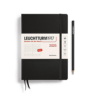 Leuchtturm1917 Daily Planner Medium (A5) 2025 Black