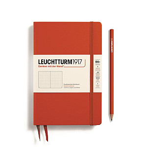 Leuchtturm1917 Zápisník Fox Red Paperback B6+ tečkovaný