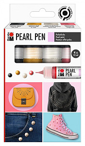 Marabu Pearl Pen Sada Tekutých perel 4 x 25 ml