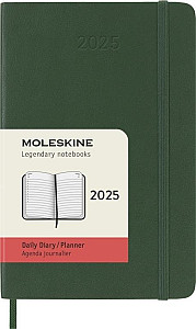 Moleskine Diář 2025 zelený S, denní, měkký