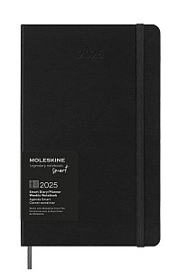 Moleskine Smart zápisník 2025 černý L, plán, tvrdý