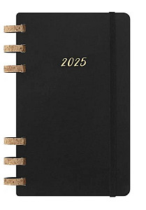 Moleskine Spirálový plánovací zápisník Life 2025 černý L, měkký