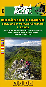 Muránska planina, Stlolické a Veporské vrchy - Turistická a cykloturistická mapa 1:50 000