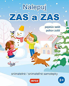 Nalepuj ZAS a ZAS - Pejskův sešit / Psíkov zošit - snímatelné / snímateľné samolepky (CZ/SK vydání)