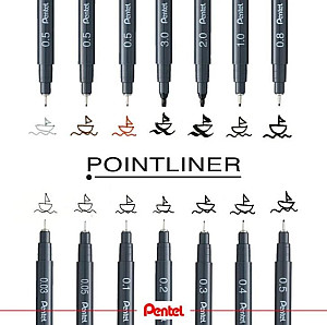 PENT.S20P-5N POINTLINER GREY 0,5MM