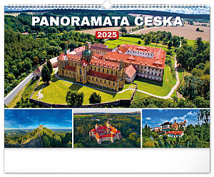 Nástěnný kalendář Panoramata Česka 2025, 48 × 33 cm