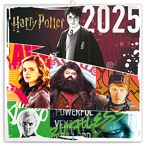 Poznámkový kalendář Harry Potter 2025, 30 × 30 cm