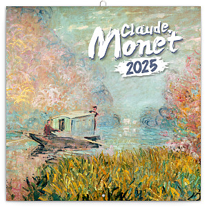 NOTIQUE Poznámkový kalendář Claude Monet 2025, 30 x 30 cm