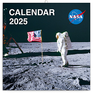 NOTIQUE Poznámkový kalendář NASA 2025, 30 x 30 cm