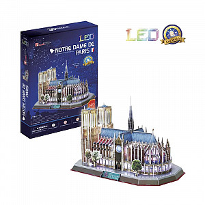 Puzzle 3D Notre Dame de Paris / led -