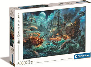 Puzzle Pirátská bitva 6000 dílků