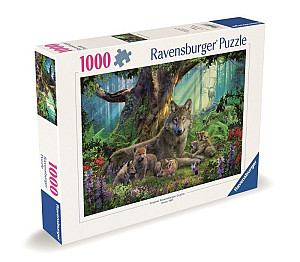 Puzzle Vlci v lese 1000 dílků