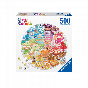 Ravensburger Puzzle - Barevné dezerty 500 dílků