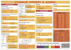 Tabulka - fyzikální výpočty a vzorce