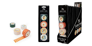 Washi páska Sushi 4 ks