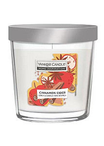 YANKEE CANDLE HOME INSPIRATION VALUE střední svíčka ve skle Cinnamon Cider