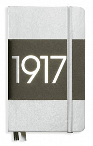 Zápisník Leuchtturm1917 - notebook A6-linkovaný-stříbrný